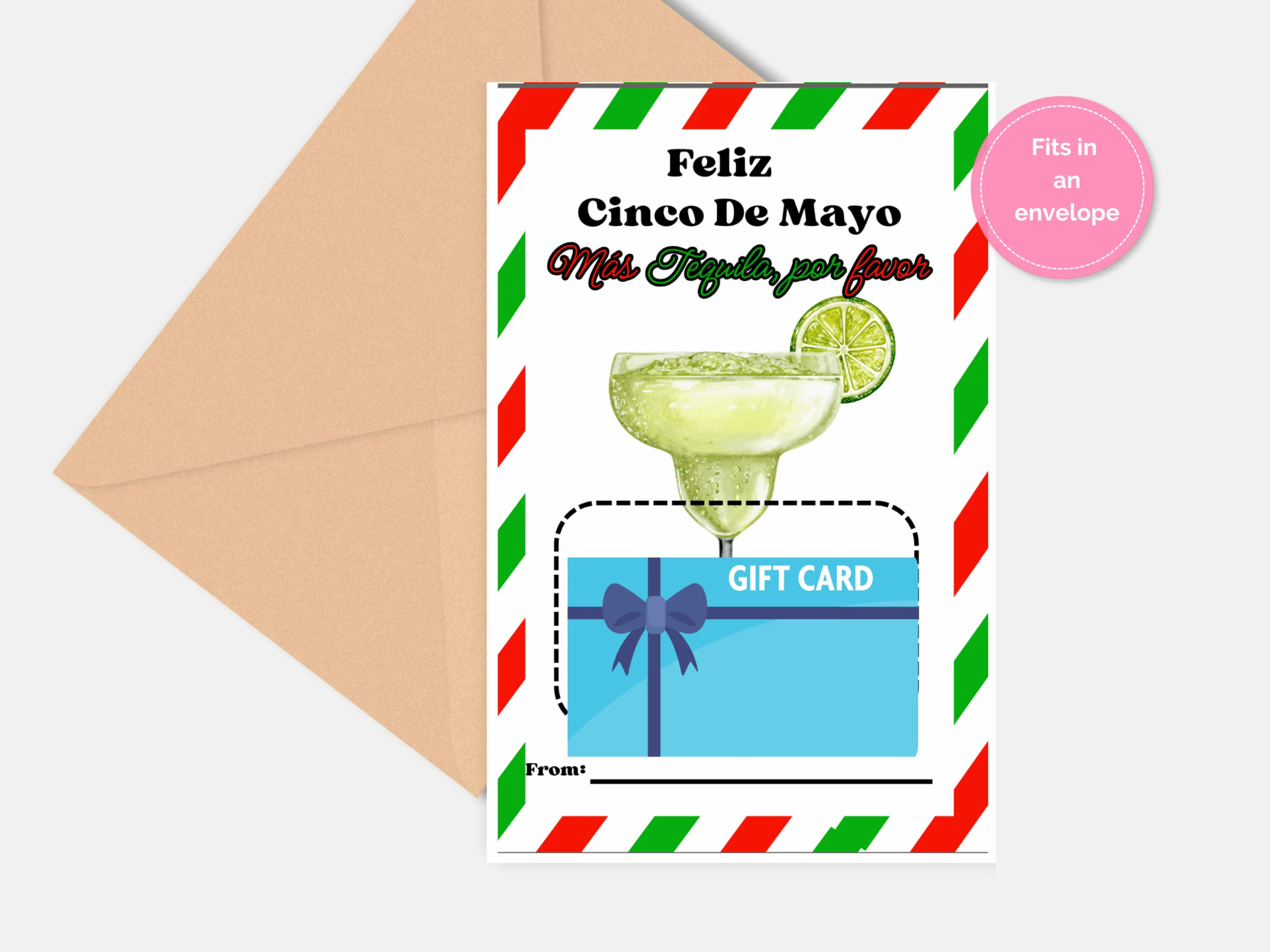 Cinco de mayo gift card holder