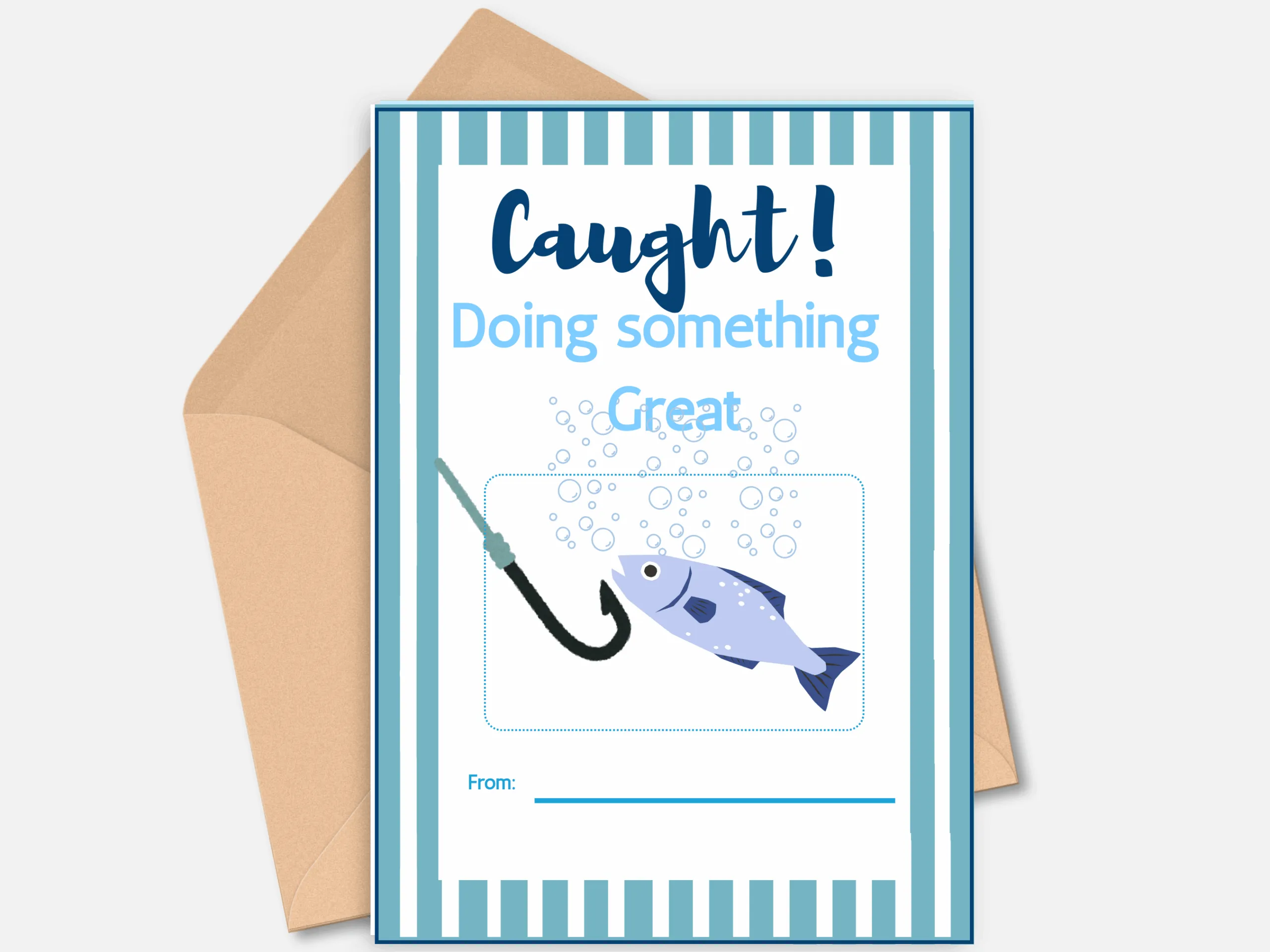 Caught gift card holder