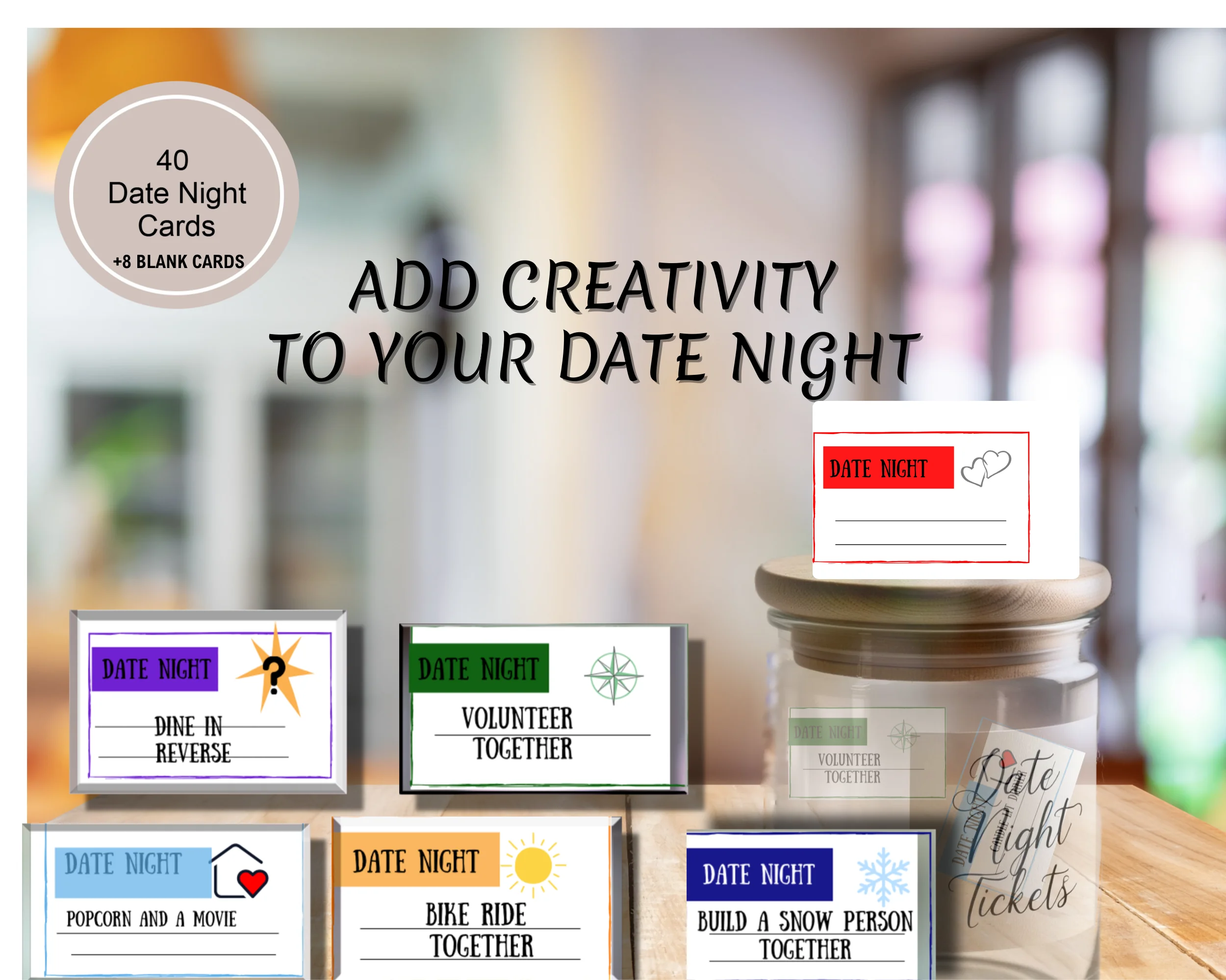 DATE NIGHT JAR Date night cards