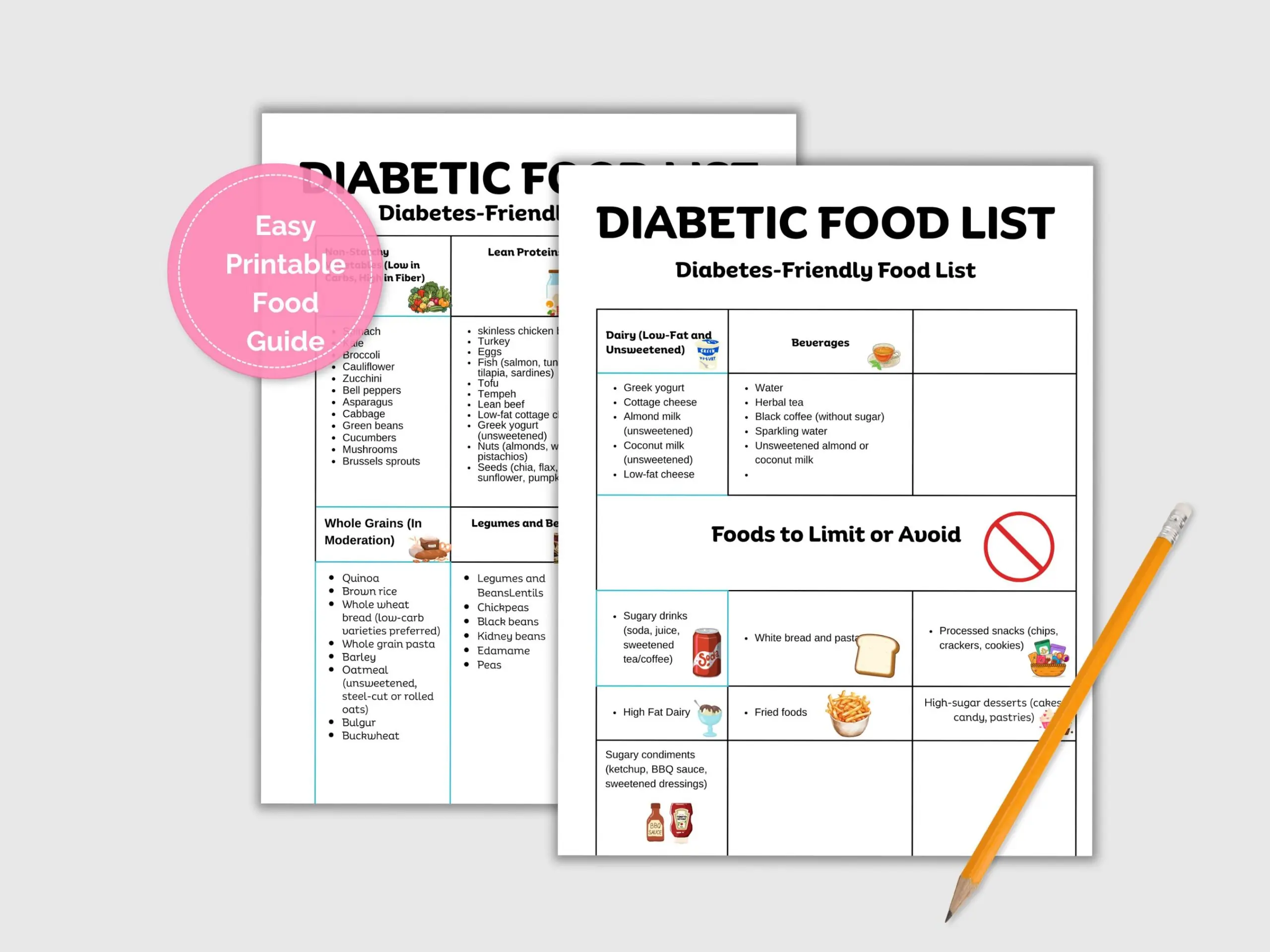diabetic food list