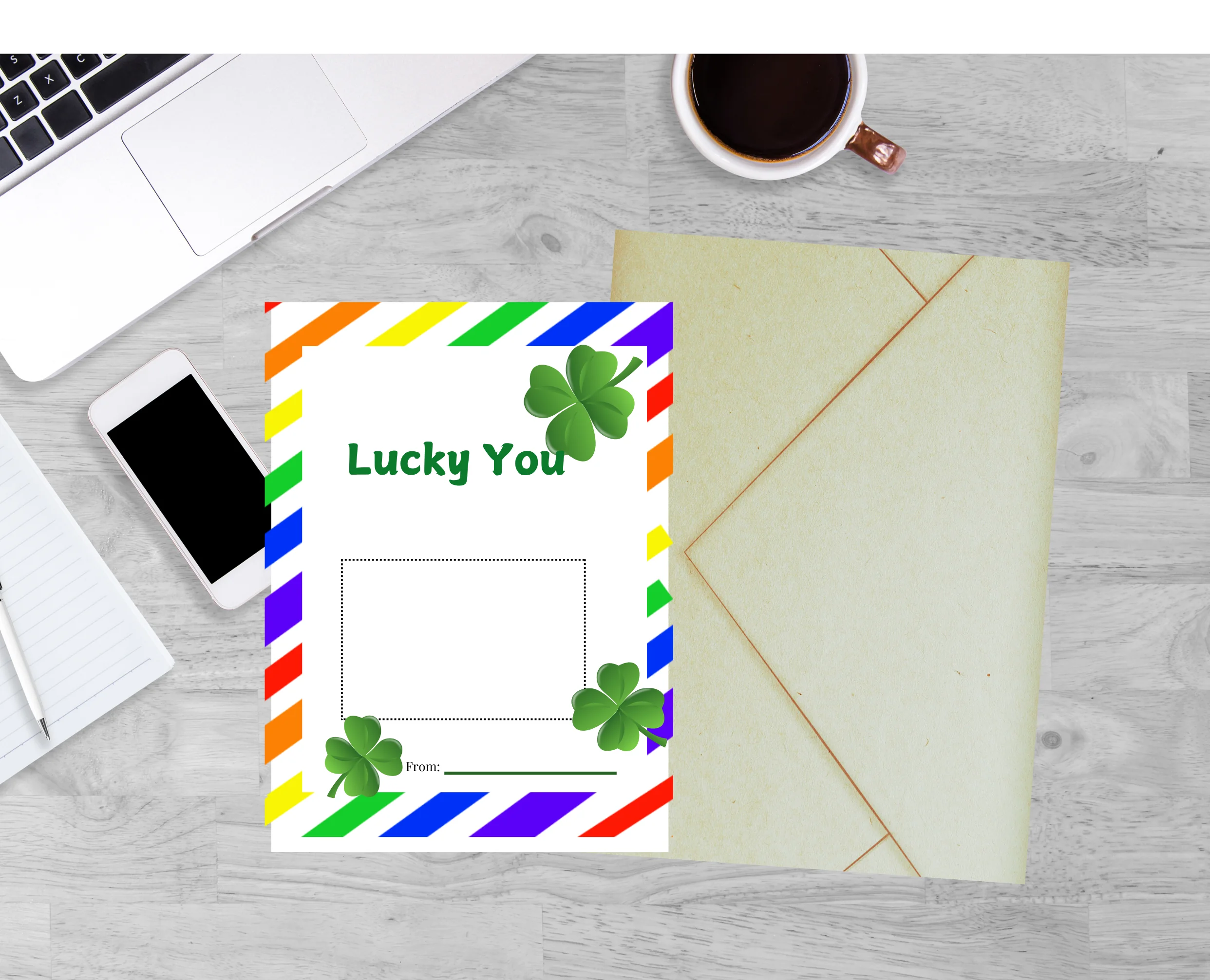 Lucky gift card holder