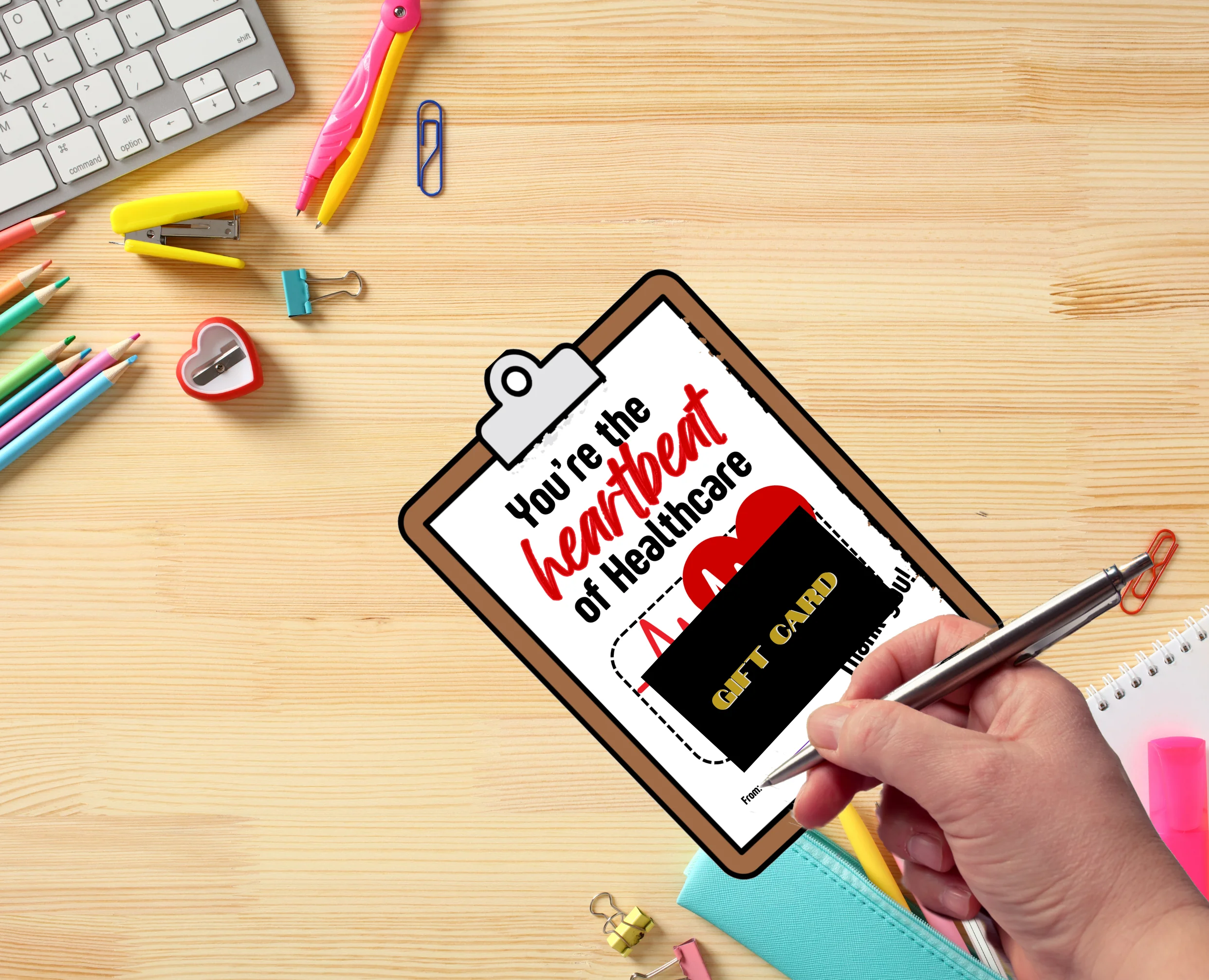 Nurse Appreciation Thank you Gift Card Holder, Digital Download, Printable, Last Minute Gifts - Image 2