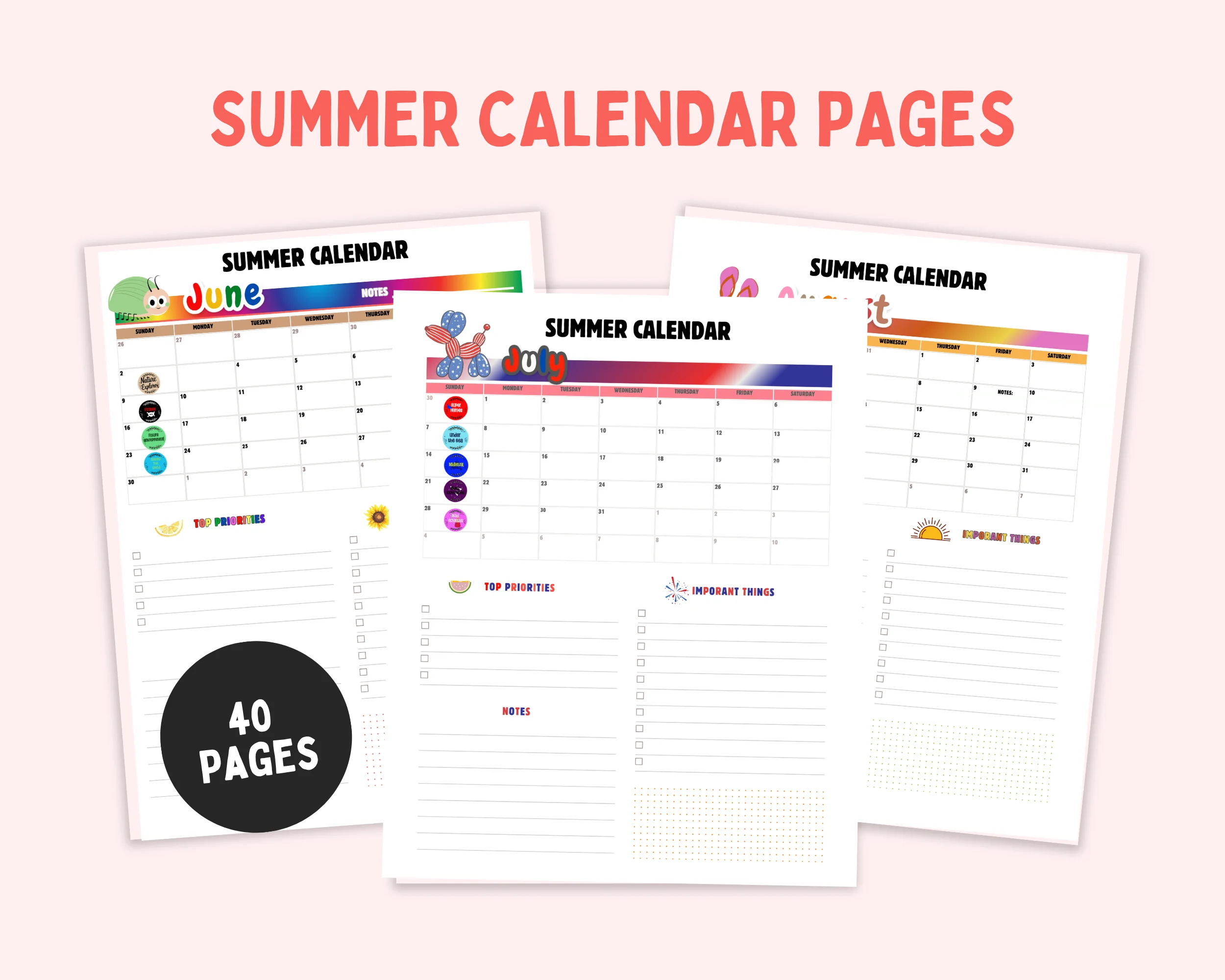 summer camp activity planner summer camp at home diy summer camp planner summer activities - Image 4