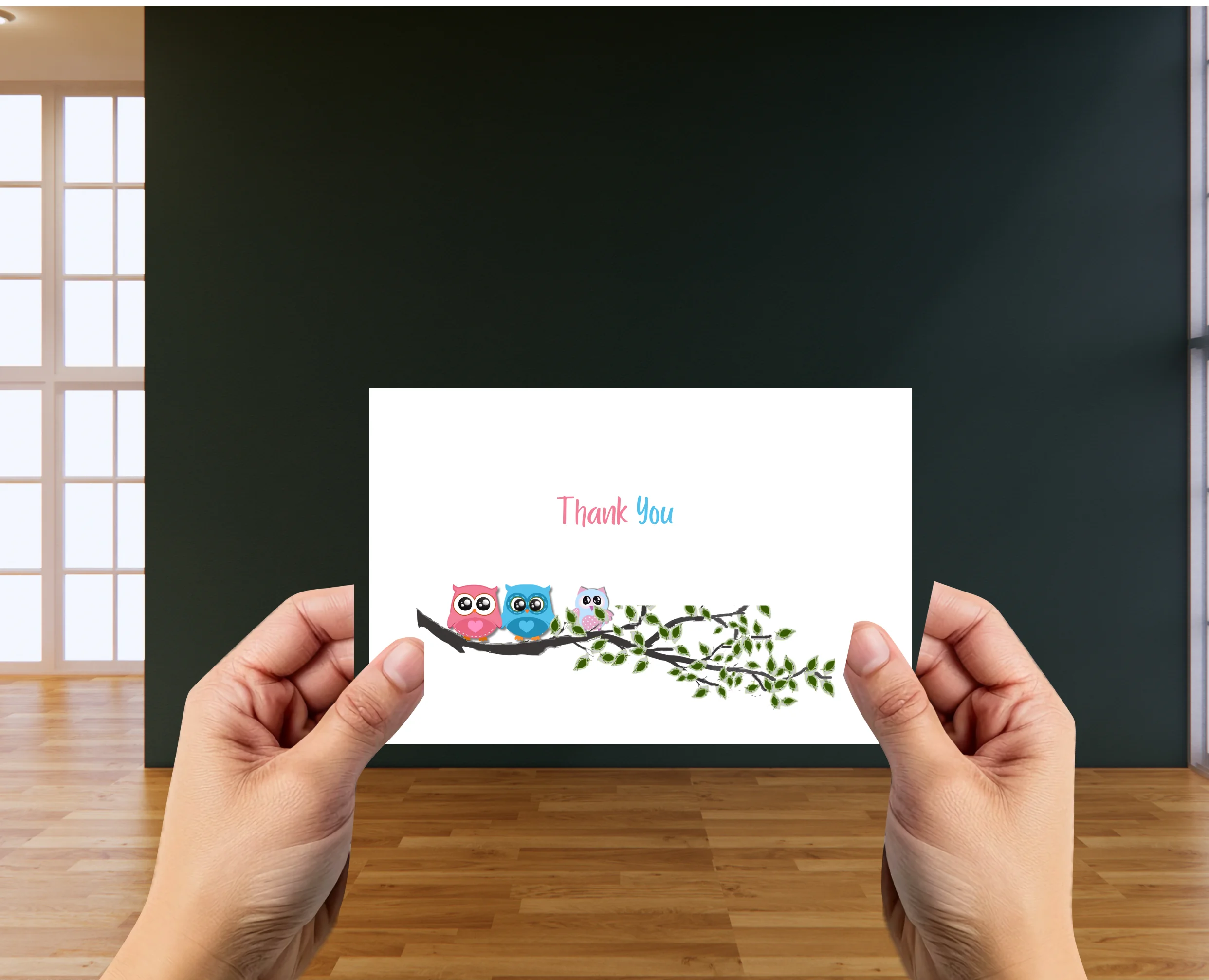 Baby Shower Thank you Owl printable - Image 3