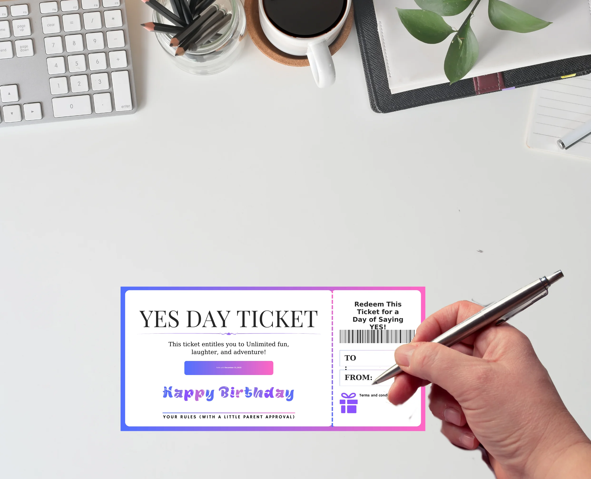 Yes Day Birthday Ticket - Image 3