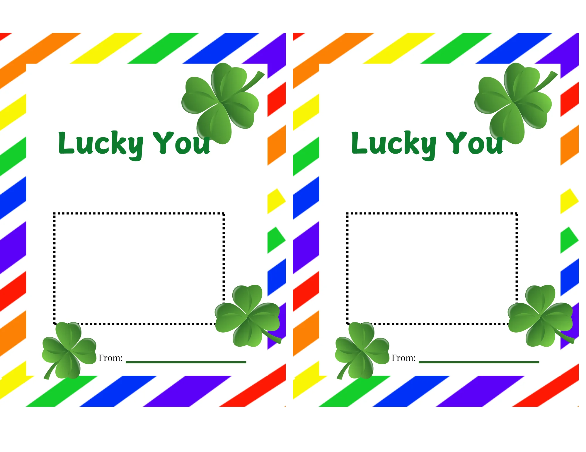 Lucky gift card holder